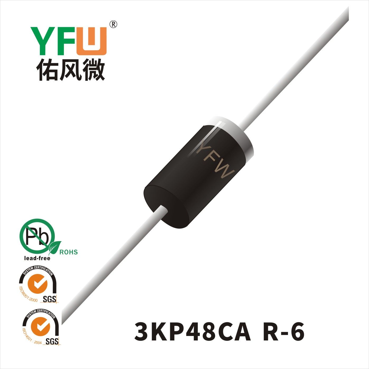 3KP48CA R-6_Transient Voltage Suppressor Diode_YFW brand